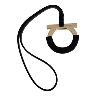 Ferragamo Keyrings, female, Black, Size: ONE SIZE Gancini Key Ring Charm