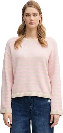 Barbour Truien & Vesten, Dames, Beige, L, Katoen, Rosie Ronde Hals Trui