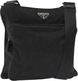 Prada Pre-owned Vintage Cross Body Bag - Dames - Vintage Schoudertas - Zwart - ONE Size - Nylon - Vintage