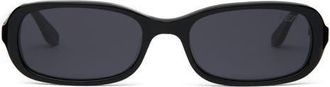 DEZI Cindy 54mm Oval Sunglasses in Black /Blackout at Nordstrom