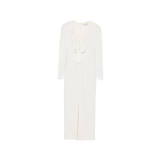 Alessandra Rich Bow-detail Puff-shoulder Dress