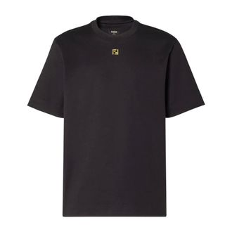 Fendi T-Shirts, male, Black, Size: XL T-Shirt