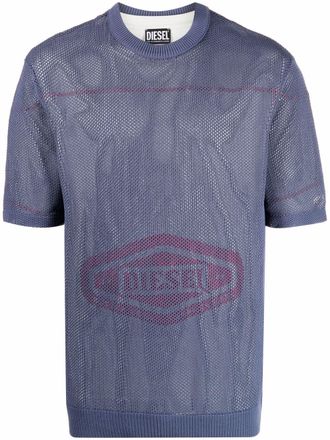 Diesel T-shirt con stampa - Blu