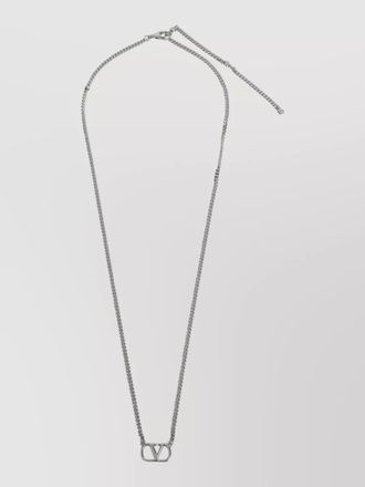 Valentino Garavani adjustable chain design necklace refined length