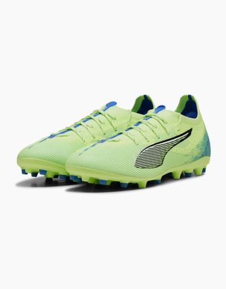 Puma Mens Ultra 5 Pro Mg Firm Ground Football Boots - Green - Size: 9.5