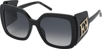 Escada Womens SESD88V-560700 SESD88V 56 560700 Sunglasses - Black - One Size