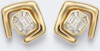 Shay Jewelry Zar 18kt gold stud earrings with diamonds