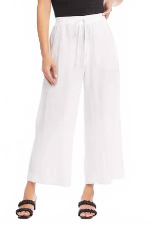 Karen Kane Whitley Wide Leg Pants In White