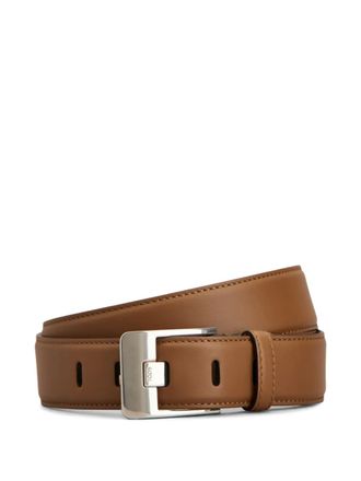 Tod's pin buckle fastening belt - men - CALFSKIN - 110 - Brown