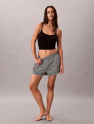 Calvin Klein Shorts De Pijama Cotton Poplin