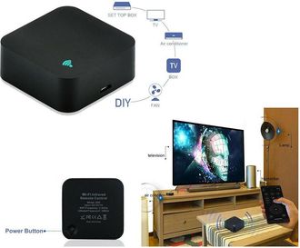 Trade Shop Trade Shop - Mini Wifi Ir Remote Control Smart Tv Condizionatori Alexa Google Assist S06