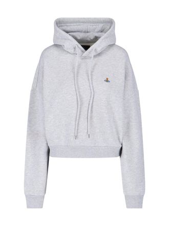 Vivienne Westwood Grey Ashton Crew Neck Knit Hooded Sweatshirt