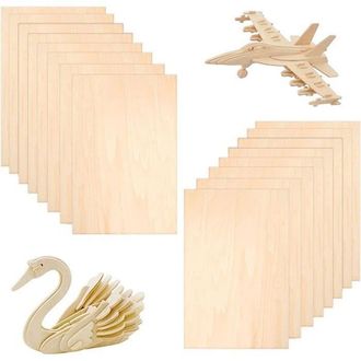 OEM Paquete De 30 L&aacute;minas De Madera Contrachapada De 1,5 Mm, Panel De Madera Contrachapada De 200 X 100 Mm X 1,5 Mm, Tablero De Madera Para Pirograbado, M