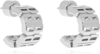 Balenciaga Earrings, female, Gray, Size: ONE SIZE Logo Earrings