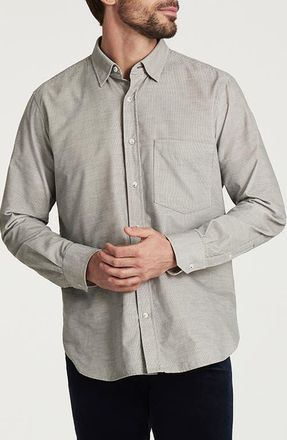 34 Heritage Corduroy Button-Up Shirt in Grey at Nordstrom, Size Xx-Large