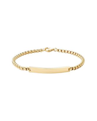 Adornia Adornia 18K Plated Stainless Steel Tarnish-Resistant Id Bracelet