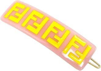 Fendi Pre-owned Accessories, female, Pink, Size: ONE SIZE Pre-owned Fabric Hair Accessory