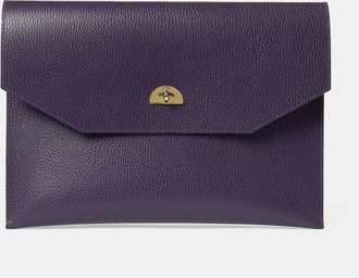 The Cambridge Satchel Company The Leather Case - Deep Purple Celtic Grain
