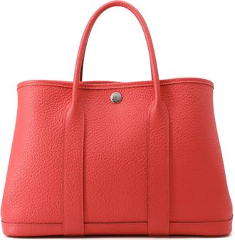 Herm&egrave;s Garden Bougainvillier Negonda Leather Handbag Tote Bag (Pre-Owned)