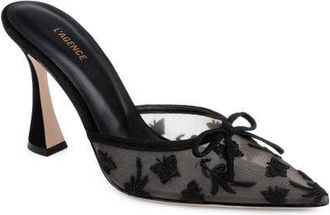 L'agence Prasad Pointed Toe Mule in Black Mesh at Nordstrom, Size 7.5