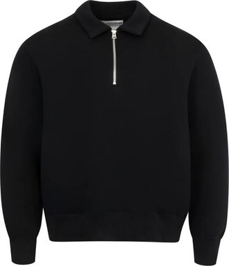 sacai Polo Sponge Sweat - Nero