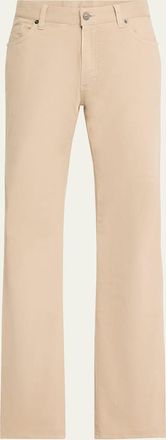Ermenegildo Zegna Mens Stretch Gabardine Slim Five-Pocket Pants