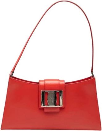 Ferragamo Pre-owned Shoulder Bags, female, Red, Size: ONE SIZE Pre-owned Shoulder Bag