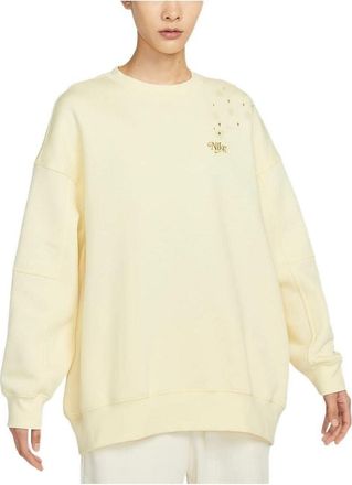 Nike (WMNS) Nike Sportswear Fleece Crew Sweatshirt Yellow FB1918-744