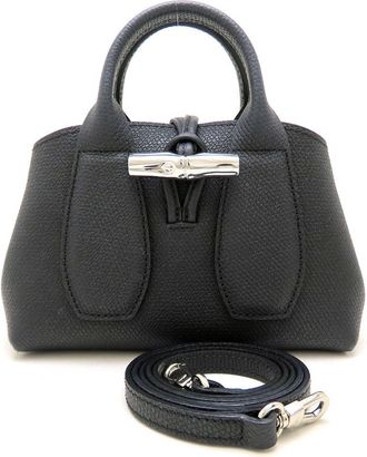 Longchamp Leather Shoulder Bag (Pre-Owned)