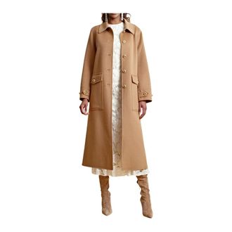 By Ti Mo BY Timo, Dames, Mantels, Bruin, Maat: M Wol