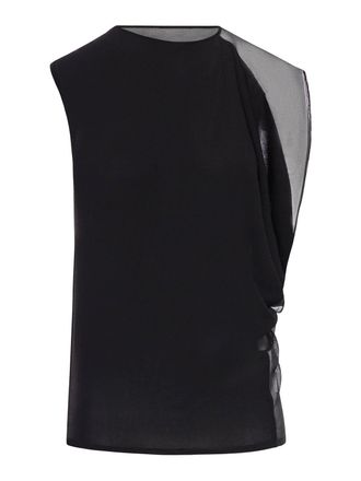 Sportmax Asymmetric Top In Stretch Fabric