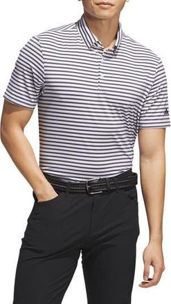 adidas Golf Ultimate Stripe Performance Polo in White/Grey at Nordstrom Rack, Size Xx-Large