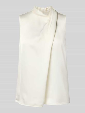 HUGO BOSS Regular Fit Blusentop in Wickel-Look Modell CHELINA-1 in Offwhite, Gr&ouml;&szlig;e 36