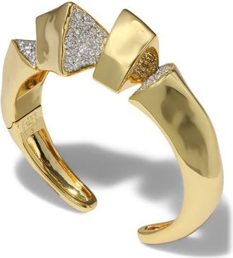 Alexis Bittar Solanales Crystal Pav&eacute; Fragment Hinge Cuff Bracelet in Crystals at Nordstrom