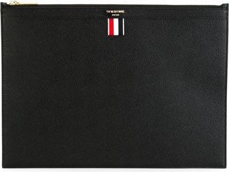 Thom Browne Logo-stamp Leather Document Holder