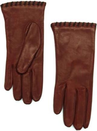 Portolano Whipstitched Leather Gloves in Bordeaux/Teak at Nordstrom Rack, Size 6.5