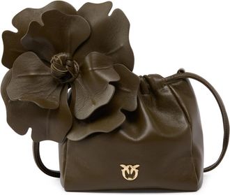 Pinko Mini borsa con dettaglio floreale - - Bags - Donna - Verde - ONE SIZE
