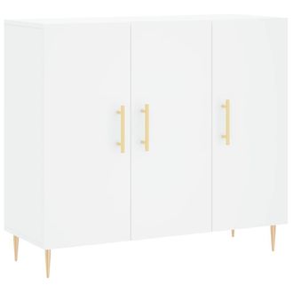 Berkfield Home Sideboard White 90x34x80 cm Engineered Wood | Size: 90 x 34 x 80 cm