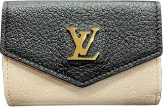 Louis Vuitton Pre-owned Wallets, female, Multicolor, Size: ONE SIZE Pre-owned Portefeuille Lockmini Grained Leather Wallet