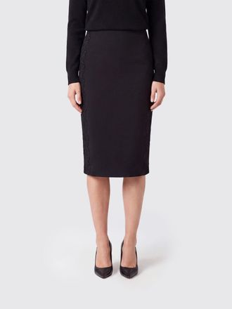 Rotate Gonna midi a tubino a vita alta in jersey con inserti in pizzo