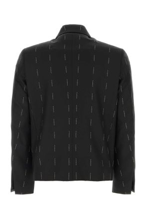 Givenchy Mens Embroidered Twill Blazer Black Exterior: Wool Lining: Cupro Giacche E Gilet