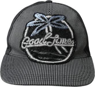 Dolce & Gabbana Cotton Baseball Cap - Heren - Petten - Zwart - ONE Size - Katoen - Accessoires