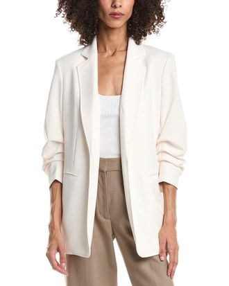 Anne Klein Scrunch Sleeve Open Jacket