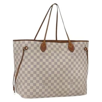 Louis Vuitton Pre-owned Tote Bags, female, White, Size: ONE SIZE Pre-owned Neverfull GM Tote Bag
