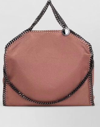 Stella McCartney tote bag chain trim slouchy top handles