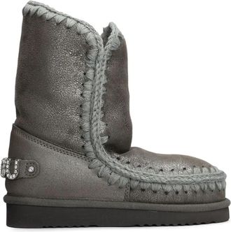 Mou Eskimo 24 Ankle Boot - Dames - Winterlaarzen - Grijs - 41 EU - Wol - Schoenen