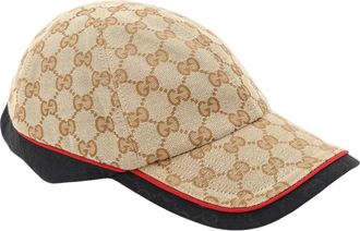 Gucci GG Katoenen Canvas Baseballpet - Heren - Petten - Beige - L - Katoen - Accessoires