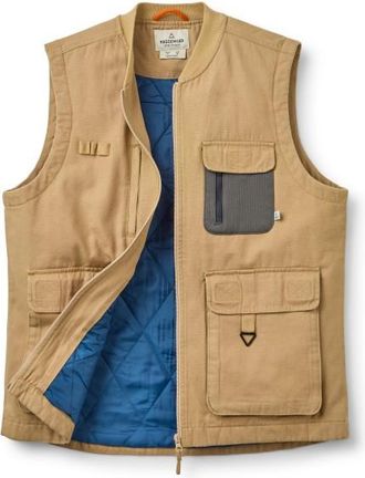 Passenger Explorers Organic Cotton Canvas Vest Kunstfasergilet f&uuml;r Herren | beige