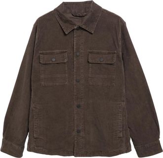 s.Oliver Cord Overshirt - Heren - Jassen - Bruin - Maat: 3XL Katoen