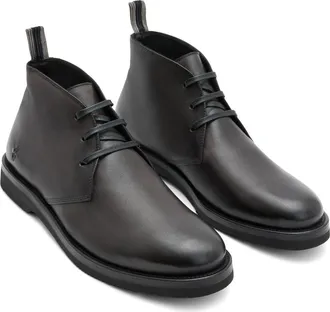 John Varvatos Varick Leather Chukka Boot in Black at Nordstrom, Size 8.5